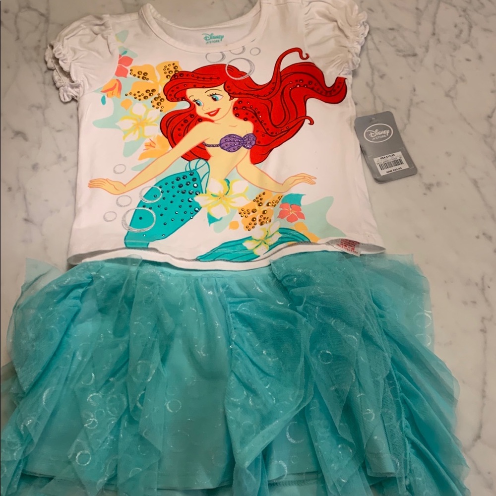 COPY - Disney Ariel t-shirt with matching skirt